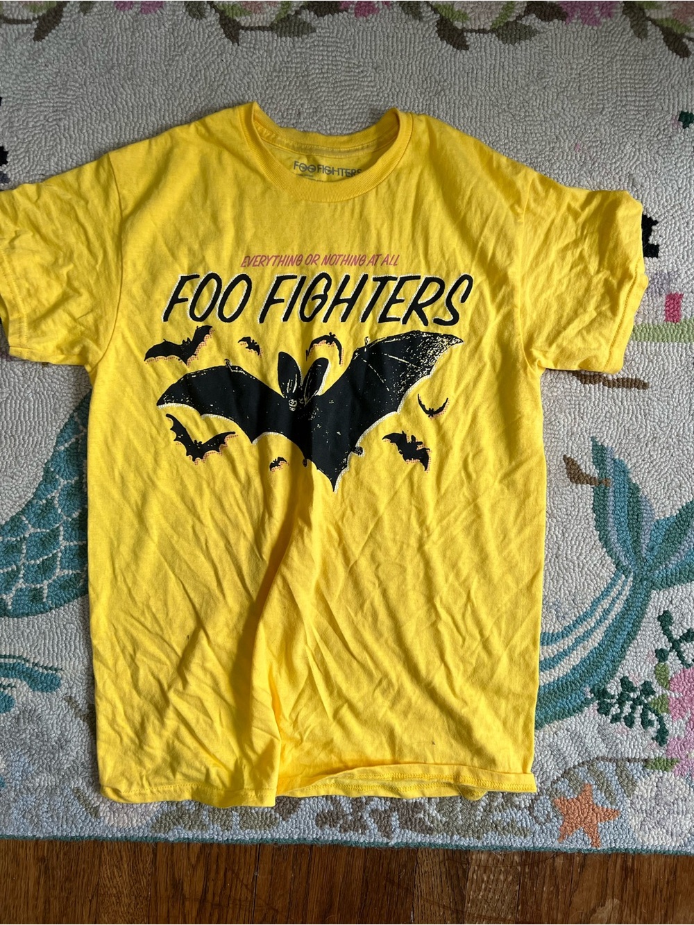 Concert Yellow Bat Graphic Tee